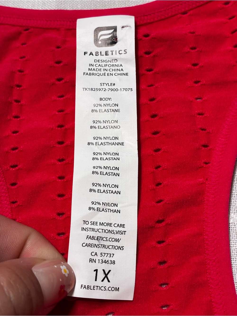 Fabletics Hot Pink Racerback Performance Tank - Picture 3 of 9